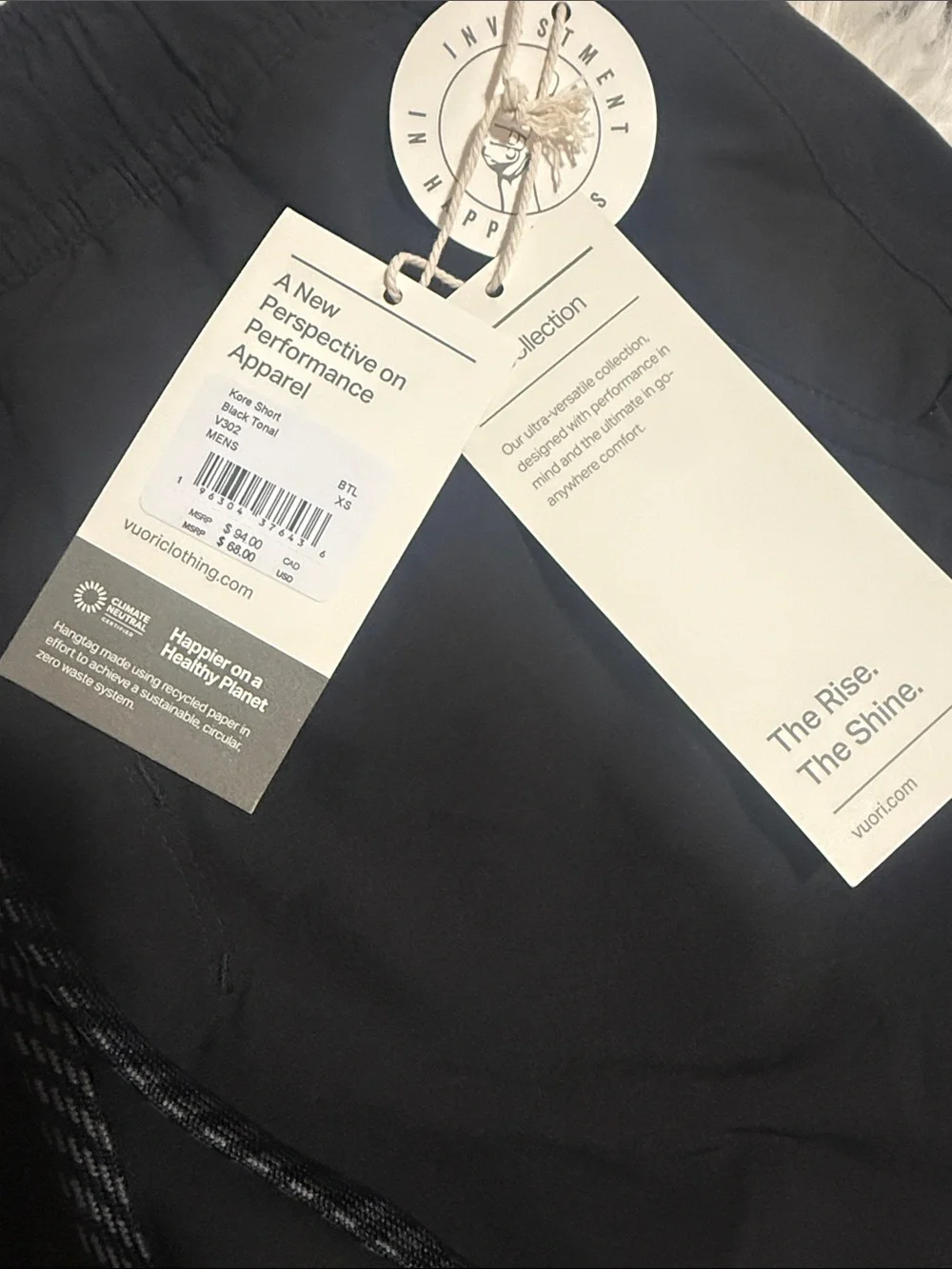 Vuori Kore Short-Tonal Black